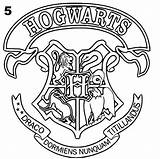 Coloring Pages Ravenclaw Crest Potter Harry House Template sketch template
