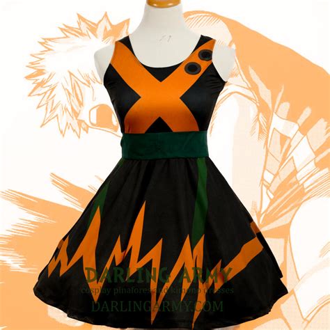 bakugou  hero academia printed cosplay dress  darlingarmy  deviantart