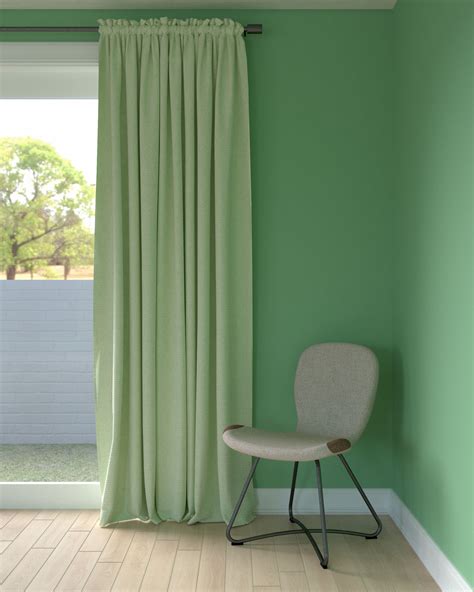 curtain colors  green walls