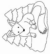 Foxes Kids Coloring Pages Vos sketch template