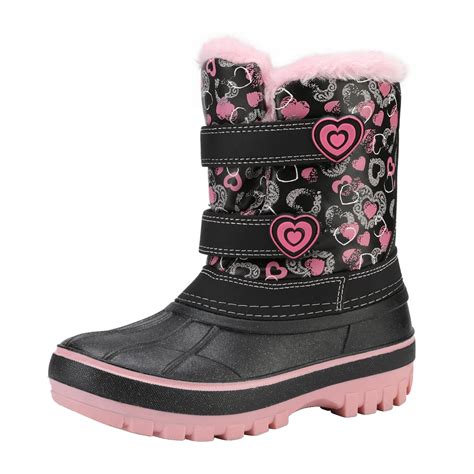 dream pairs dream pairs boys girls winter zip snow boots outdoor warm waterproof sport snow