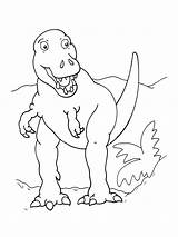 Tyrannosaurus sketch template