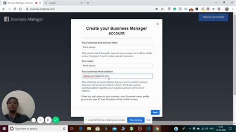 step  step tutorial  create facebook manager account