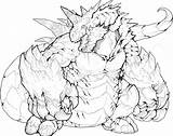 Nidoking Coloring Pages Colorless Pokemon Drawing Getcolorings Deviantart sketch template