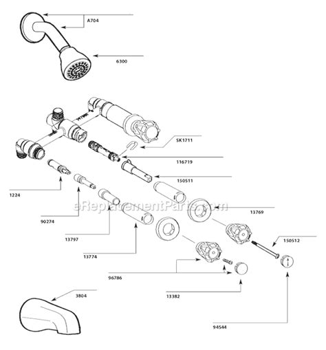 moen  parts list  diagram ereplacementpartscom