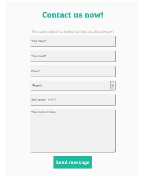 collection     html contact forms      web designs  forms
