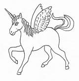 Unicorn Coloring Pages Horse Drawing Outline Flying Kids Line Animals Printable Preschool Clipart Outlines Print Painting Getdrawings Library Choose Board sketch template