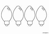 Bulbs Bulb Xmas Coloringpage sketch template