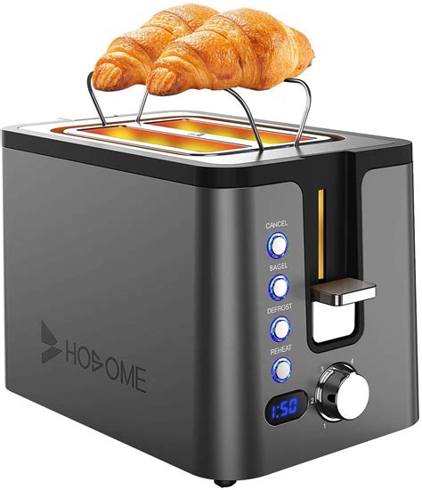 slice toaster hosome stainless steel bread toaster   browning