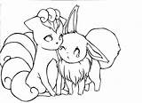 Coloring Pages Vulpix Eevee Pokemon Glaceon Deviantart Color Getcolorings Printable Cartoons Print Comments sketch template