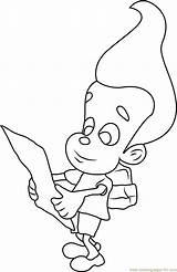 Neutron Jimmy Coloring Pages Latter Boy Genius Adventures Coloringpages101 sketch template