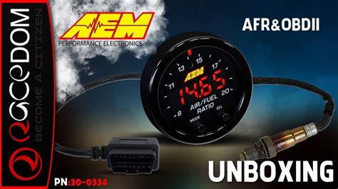 unboxing  aem  series wideband controller gauge  obdii connectivity youtube