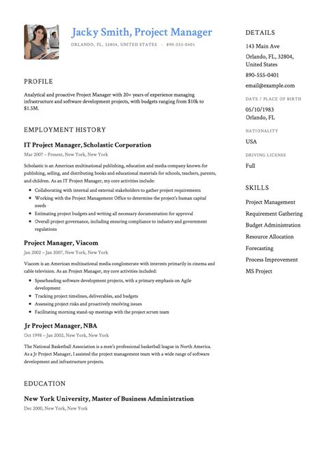 project manager resume sample australia terrykontiec