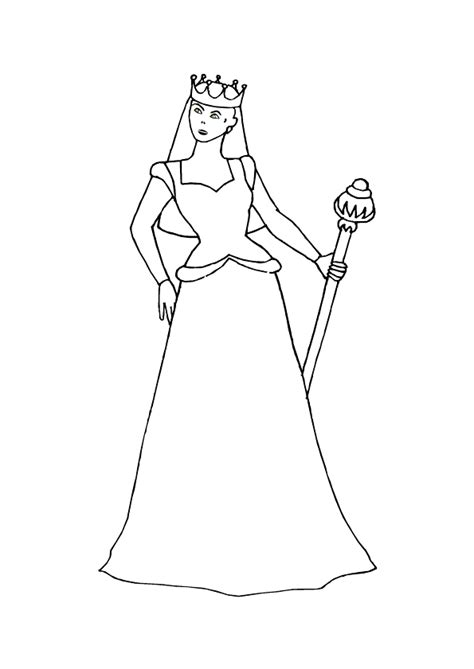 dessins de coloriage reine  imprimer