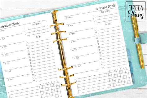 printable planner inserts printable templates