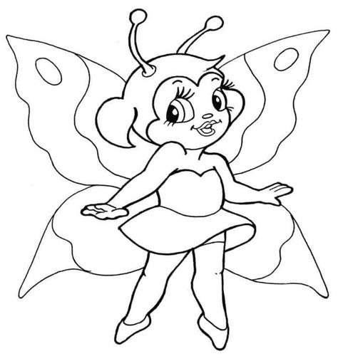 butterfly fairy coloring pages  printable butterfly coloring pages