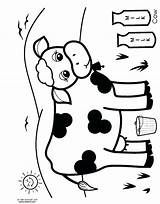 Pages Cow Coloring Kids Getcolorings sketch template