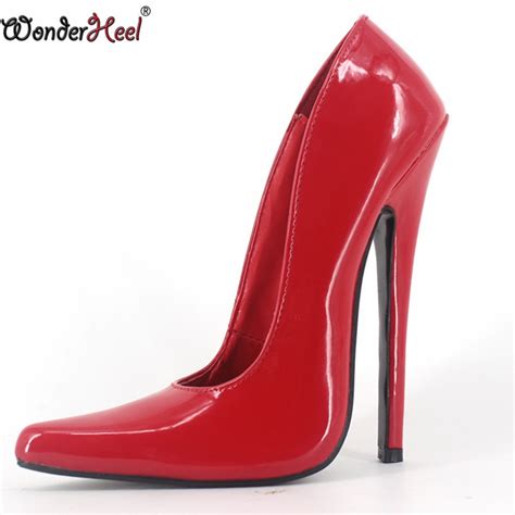 wonderheel new extreme high heel 7 white patent 18cm heel sexy fetish