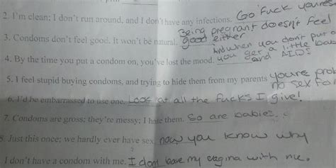 these honest and brilliant sex ed quiz answers got a teen suspended