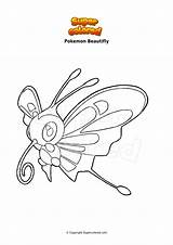 Pokemon Coloriage Trapinch Supercolored Beautifly Galopa sketch template
