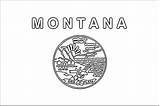 Montana Flag State Coloring Pages Funny Quotes Quotesgram sketch template