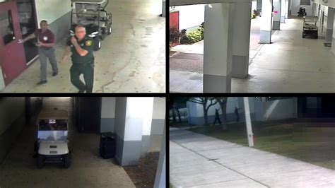 parkland shooting surveillance video shows deputy remained    york times