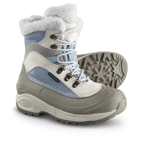 womens guide gear waterproof  gram thinsulate ultra insulation snow ridge boots blue