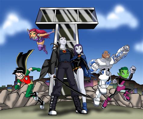 teen titans and aenoch by bbmbbf on deviantart