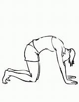 Kleurplaten Ausmalbild Camel Position Correction Posture Preventing Pain Yogi sketch template