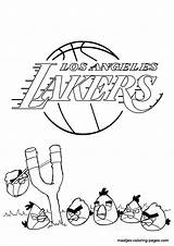 Lakers Coloring Pages Angeles Los Logo 76ers Nba Printable La Angry Birds Getcolorings Print Color Basketball Sketch Library Clipart Popular sketch template