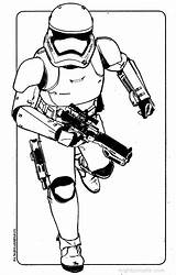 Trooper Stormtrooper Lego Troopers Galaxias Awakens Partido Kylo Clones sketch template
