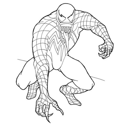 printable venom coloring pages coloring home venom coloring pages