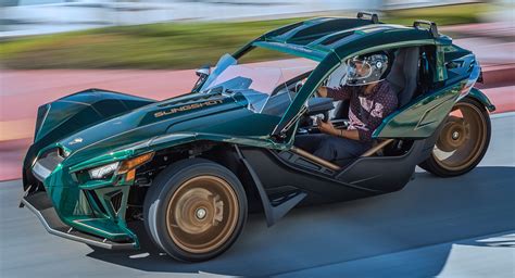 polaris introduces eye catching slingshot grand touring le carscoops