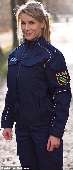Germany S Most Beautiful Policewoman Returns To Work As
