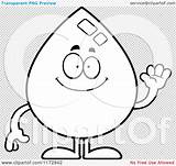 Water Clipart Waving Mascot Drop Outlined Coloring Vector Cartoon Fire Thoman Cory sketch template