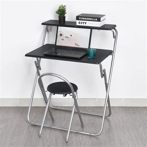 furniturer foldable computer desk  chair set magic panel space saving  children home study
