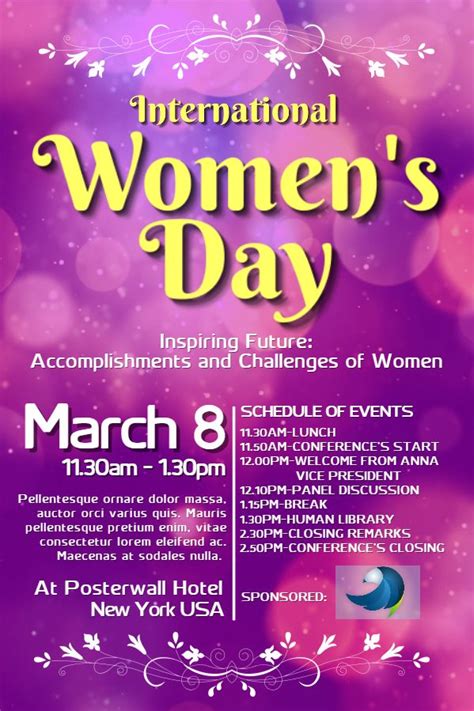 international women s day poster design click to customize