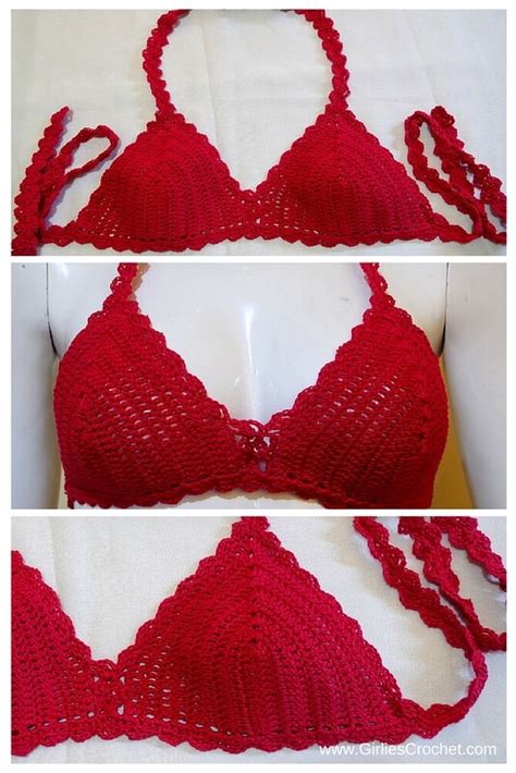 Simple Crochet Bikini Top Free Crochet Pattern Crochet My Xxx Hot Girl