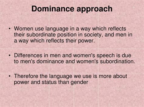 ppt theories of language and gender powerpoint presentation free