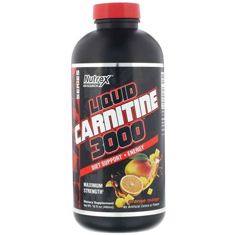 Nutrex Research Liquid Carnitine 3000 480 Ml Nutritioncy Cyprus