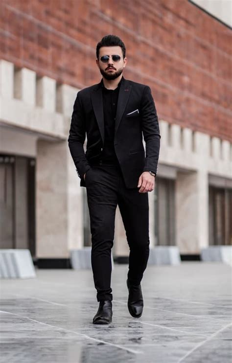super stylish  black outfits  men fashion hombre
