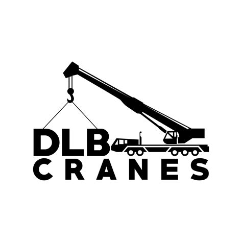 bold  construction logo design  dlb cranes  ismailtunaa design