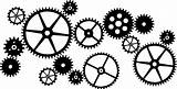 Gears Steampunk Gear Cogs Clock Clipart Drawing Coloring Cog Vector Drawings Pages Colouring Printable Clip Cliparts Buyers Works Getdrawings Designlooter sketch template