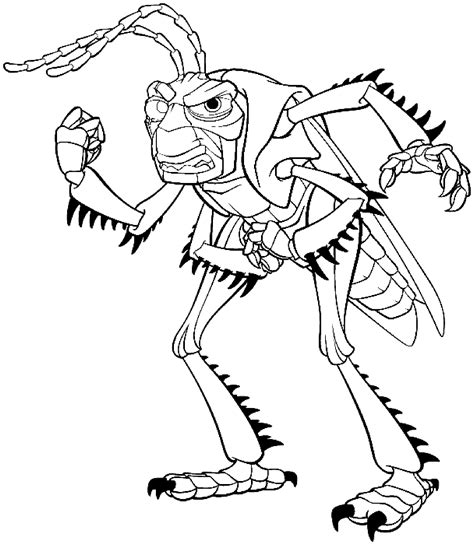 eyed man   paws  bugs life kids coloring pages