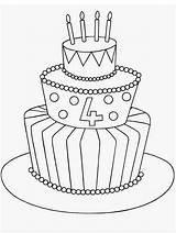 Cake Coloring sketch template