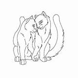 Warrior Cats Coloring Pages Between Naughty Kid Cat Printable Lineart Template Long Clan sketch template