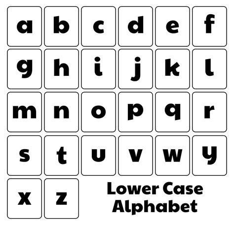case letters printable