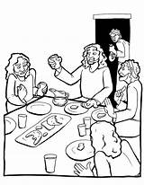 Supper Disciples Judas Betrayal sketch template