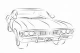 Impala Drawing Car Line Drawings Supernatural High Vintage Lowrider Sketch Resolution Coloring Outline Book Easy Pages Transparent Pencil Deviantart Paintingvalley sketch template