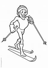 Skiing Coloring Books Pages Last sketch template